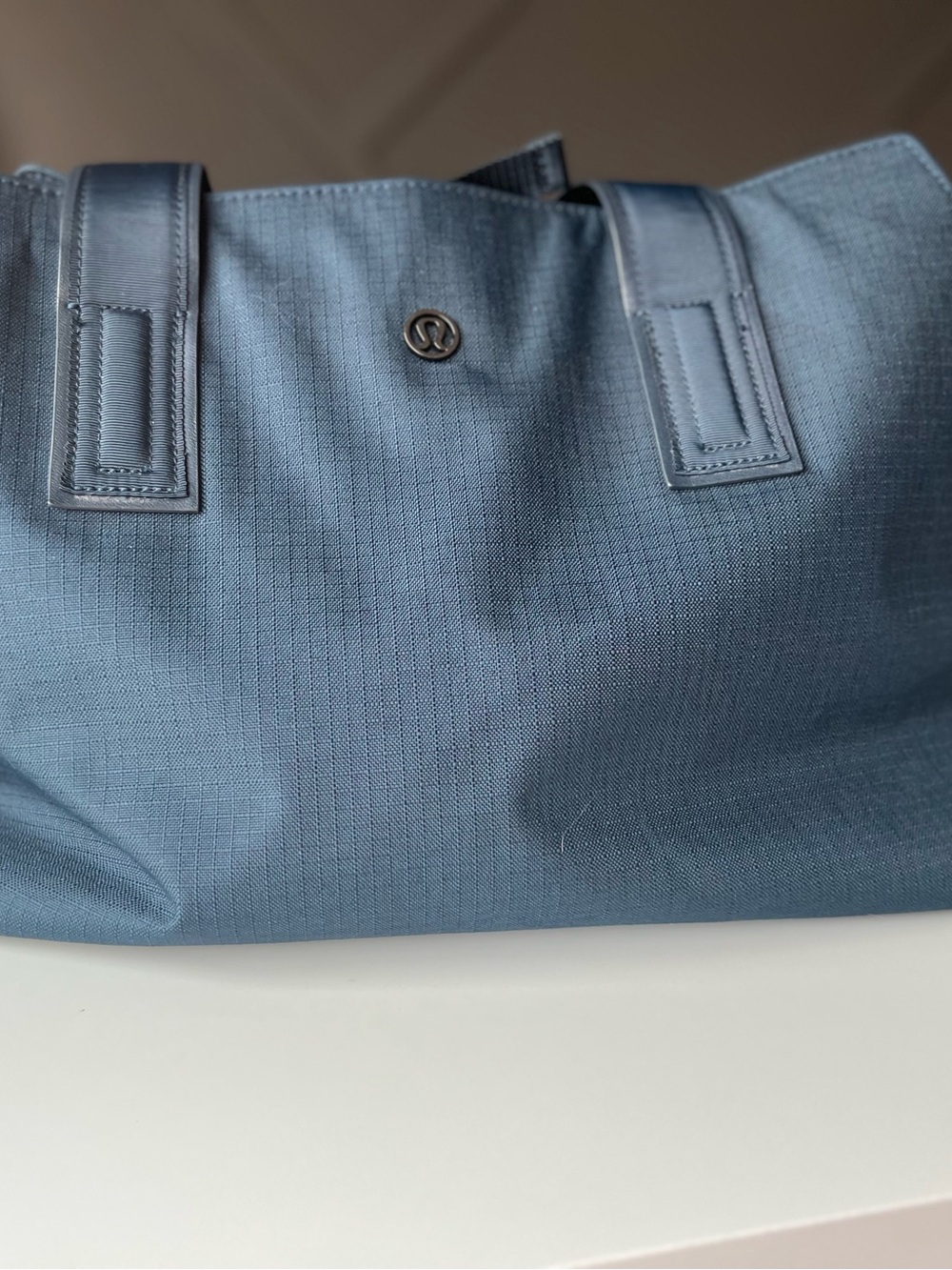 lululemon athletica Slate Blue Tote Bag with Logo Accent